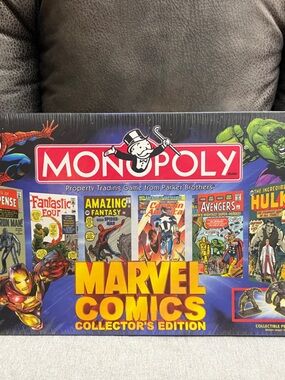 Marvel Comics Collector's Edition Monopoly Board Game 1999 NWT